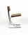 1970s Vintage Cantilever Chairs in Chrome, Wood and Vienna Straw, 1970s, Set of 4 For Sale - Image 5 of 14