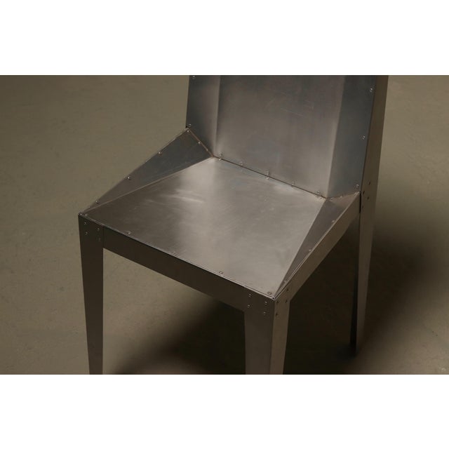 Prototype Aluminum Side Chair, 1980s For Sale - Image 11 of 13