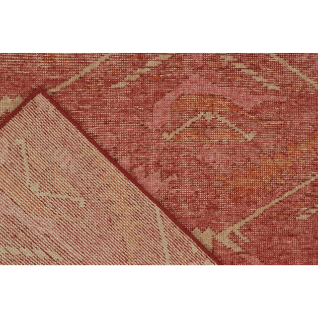 Textile Rug & Kilim’s Distressed Ave Rug in Dark Red, 6x9 For Sale - Image 7 of 8