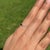 14k Gold Natural Baguette Blue Sapphire Diamond Stacking Thin Band Ring Size 6 For Sale - Image 9 of 16