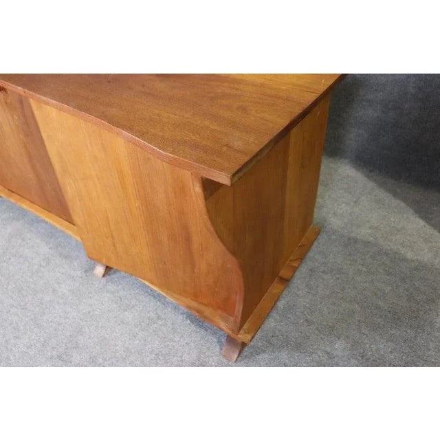 1960s Fantastic Live Edge Mid Century Modern Style Walnut Sideboard Buffet For Sale - Image 5 of 14