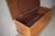 Wood Massive 5ft Antique Carved Teak Wheeled Dowry Chest For Sale - Image 7 of 11