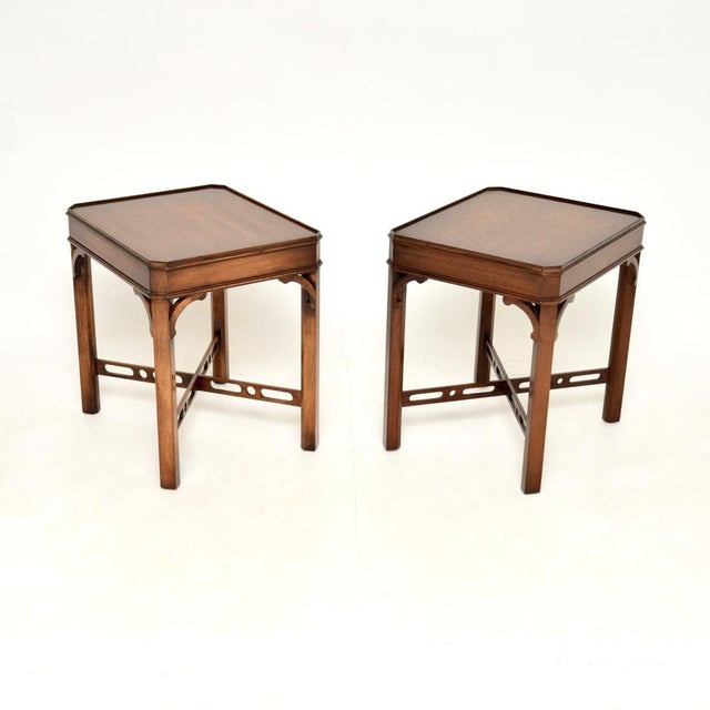 Antique Georgian Side Tables, 1930s, Set of 2 For Sale - Image 3 of 11