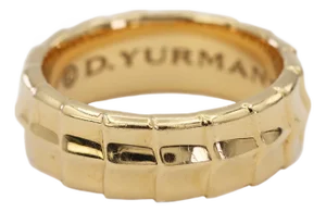 18k (750) Solid Yellow Gold David Yurman Armory Band Ring, Size 10