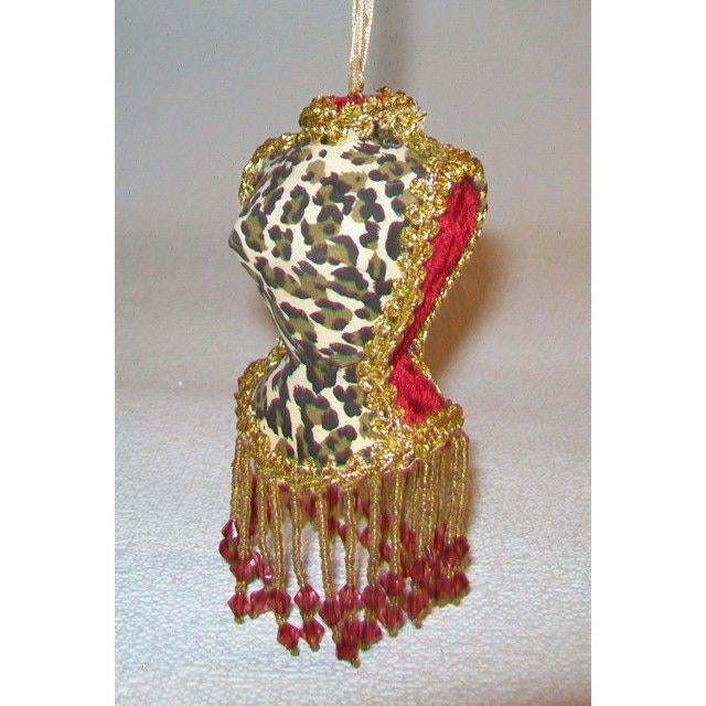 Victorian Victorian Style Velvet Dress Mannequin Ornament For Sale - Image 3 of 3