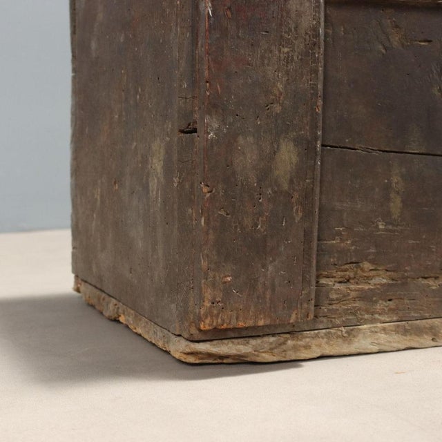 Archaic Walnut Chest For Sale - Image 6 of 12