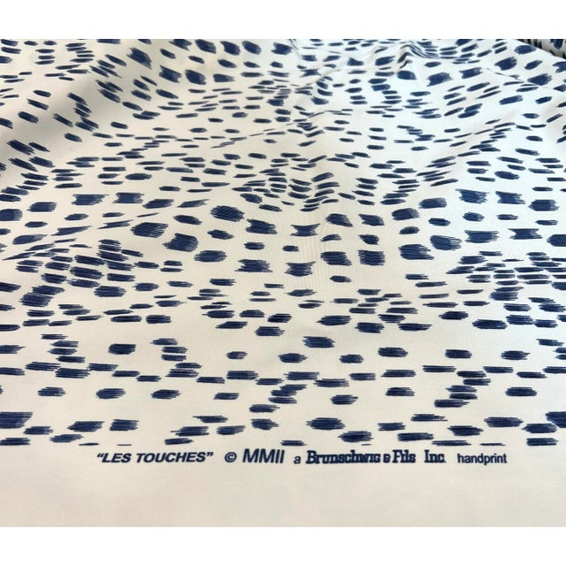 2020s Brunschwig & Fils Les Touches II Outdoor Fabric – Blue 4 Yards For Sale - Image 5 of 5