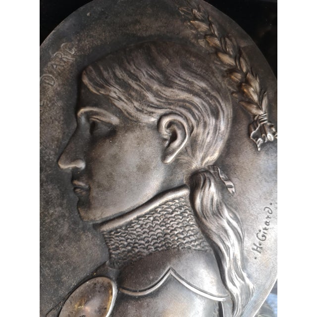 Jeanne D'Arc Bronze Wall Decor For Sale - Image 4 of 11