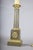 1920s Antique Neoclassical Louis XVI Style Bronze Column Table Lamp with Gilt Accents, Europe, 19th Century For Sale - Image 5 of 10