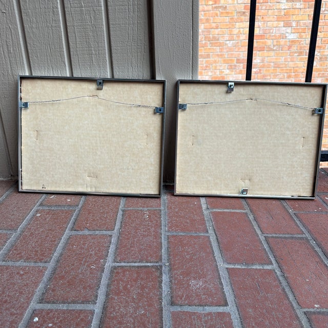 Metal 1970s Diptych Original Photos of the Ocean and Sky - Sensibility and Sensitivity - Set of 2 For Sale - Image 7 of 9