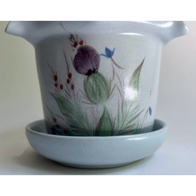 Late 20th Century Buchan Thistleware Fluted Cachepot Planter For Sale - Image 9 of 18