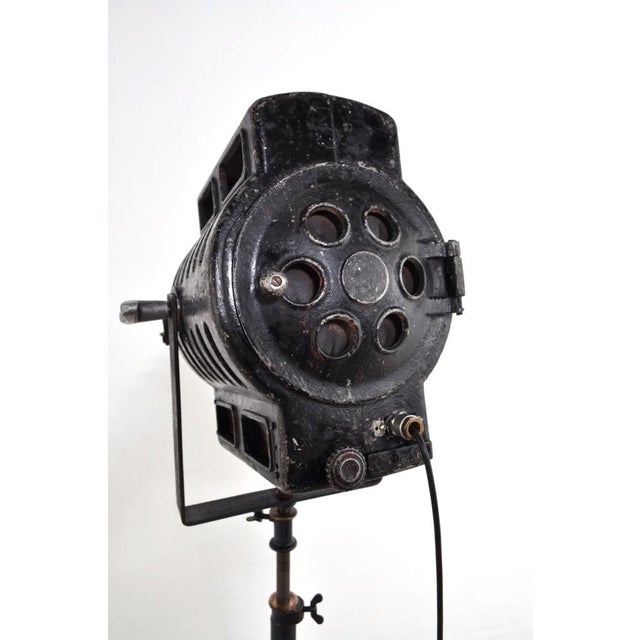 Black Theater Spotlight Floor Lamp, 1940s For Sale - Image 8 of 17