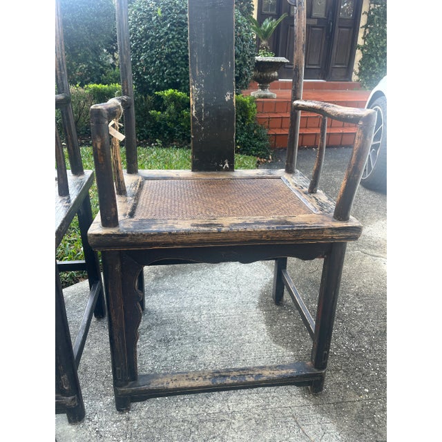 Late 19th Century Antique Chinese Chairs - a Pair For Sale - Image 5 of 12