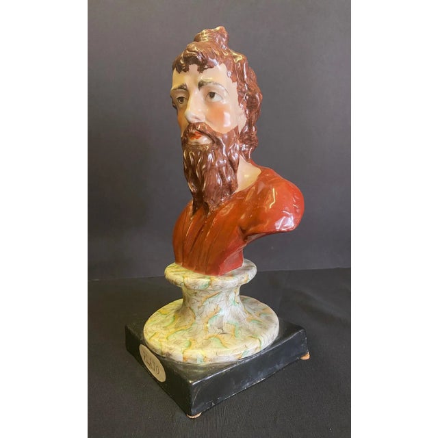 Ceramic Staffordshire Bust of Pluto Circa 1820 For Sale - Image 7 of 11