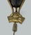 Antique Vintage Pair Cobalt Blue Gold Bronzed Porcelain Electric Table Lamps For Sale - Image 6 of 8