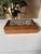 Brown Late 20th Century Vintage Tapestry Lidded Wooden Jewelry Storage Box For Sale - Image 8 of 9