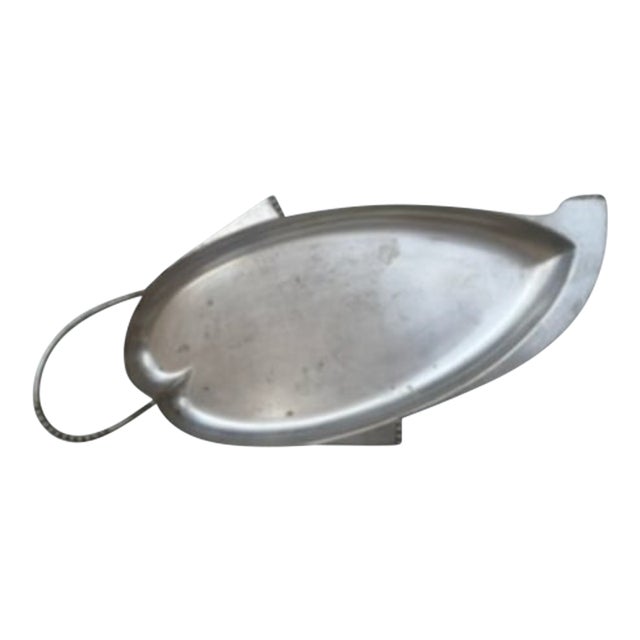 1950s Danish Modern "Ingrid" Celery Tray | Three Crowns Silversmiths For Sale