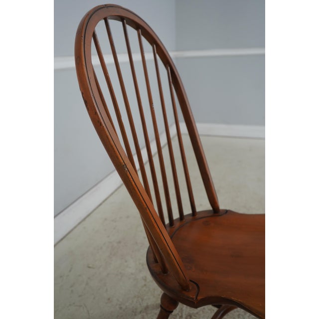 Wood Set of 10 Bow Back Windsor Dining Chairs For Sale - Image 7 of 18