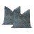 Not Yet Made - Made To Order 20" Navy Blue Roman Cut Velvet Pillows - a Pair For Sale - Image 5 of 5