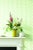 This small-scale stylised leaf wallpaper displays a subtle colour variation across each cheerful sprig. Fresh and...
