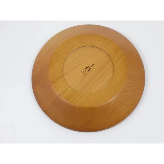Modernist Wooden Fruit Bowl attributed to Carl Aubock, Austria, 1970s For Sale - Image 6 of 7