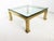 Modern Brass Coffee Table by Mastercraft With Glass Top For Sale - Image 9 of 9