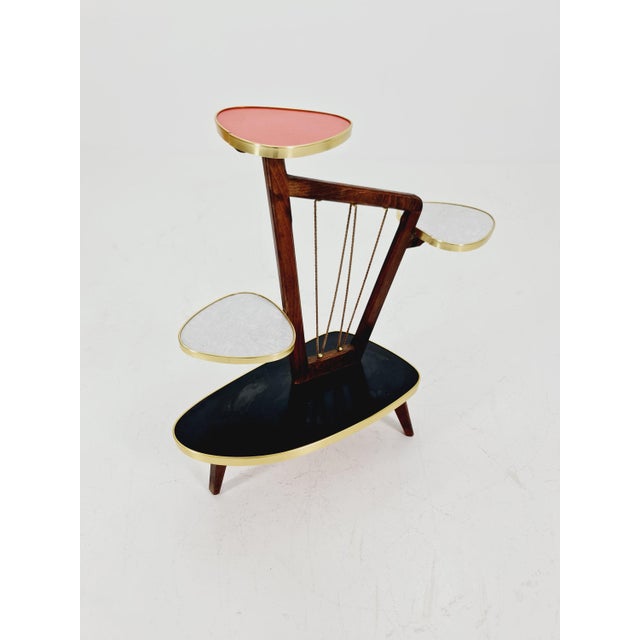 Mid-Century German Minimalist Plant Stand, 1960s For Sale - Image 9 of 11