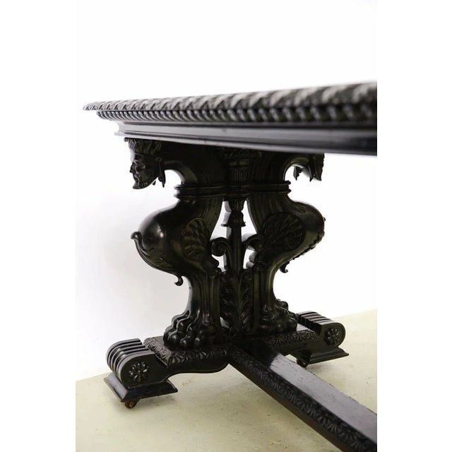 To The Manor Born!!-- Extraordinary 19th century English Renaissance Revival pier table to distinctively enrich any space,...
