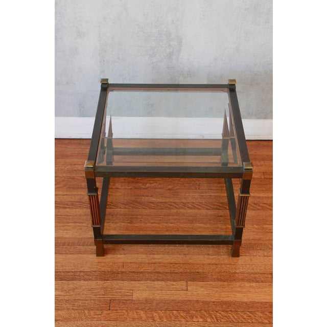 Mid-Century Modern Pair of Mid-Century Modern Side Tables in the Style of Maison Jansen For Sale - Image 3 of 10