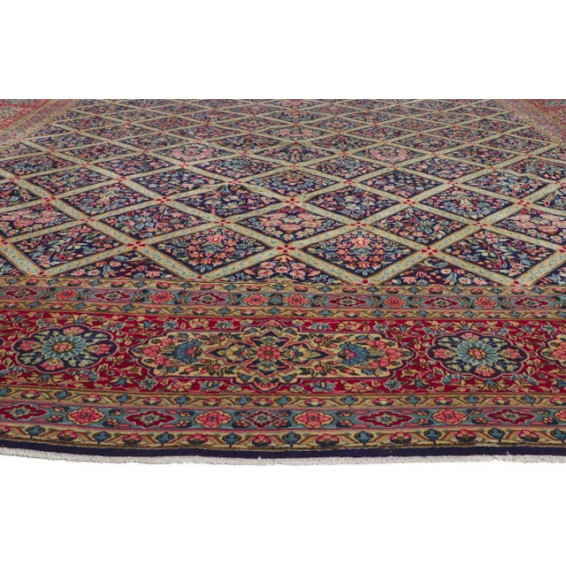 Early 20th Century Antique Persian Kerman Rug, 13'00 X 19'00 For Sale - Image 4 of 10
