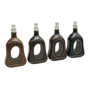1900's Set of 4 Antique Spirit Bottles