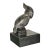 Antique Spelter Metal Art Deco Sculpture Cockatoo Bird on Metal Base, Circa 1920's-1930s For Sale