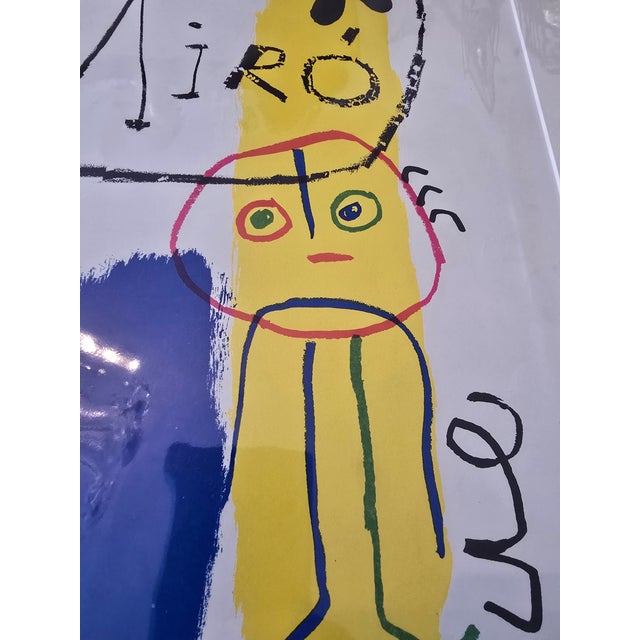 Vintage Mid Century Modern Signed Miro Lithograph For Sale - Image 10 of 12