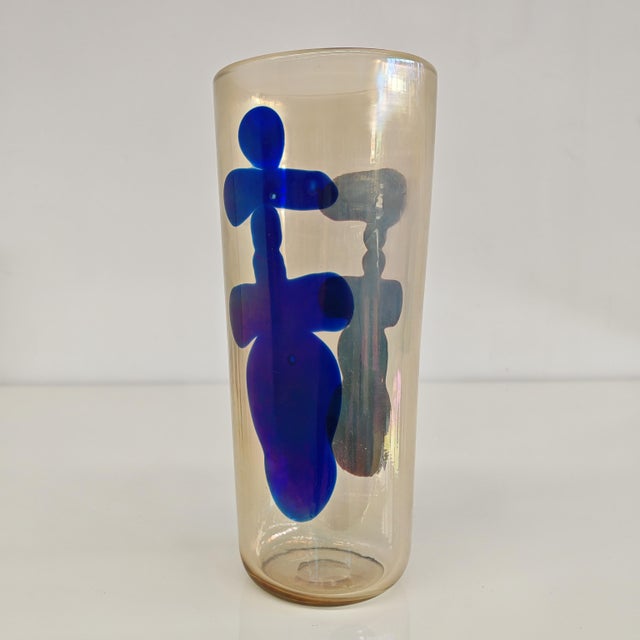 Artistic Vase in Murano Glass by Fulvio Bianconi for Venini, 1950s For Sale - Image 6 of 18