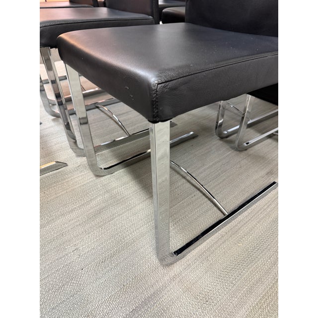 Modern Roche Bobois Amplitude Chairs, Set of Eight For Sale - Image 3 of 12