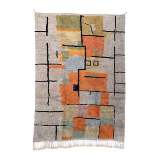 Premium Hand-Knotted Moroccan Wool Rug | 12'1" X 8'8" | One of a Kind For Sale