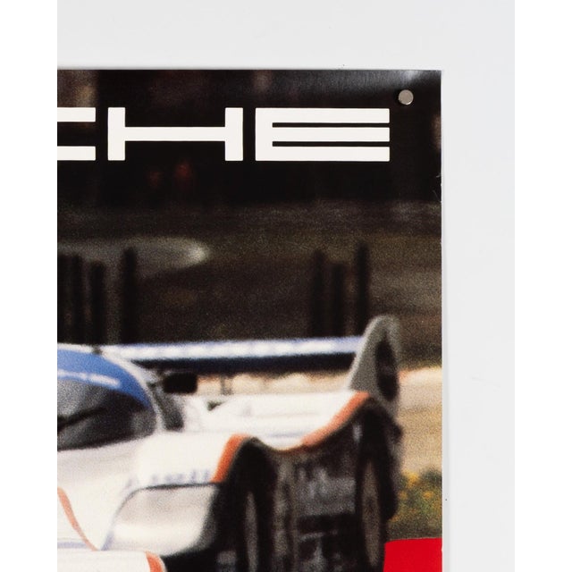 Red 1000km Silverstone 1985 Original Motorsport Poster by Gruppe C For Sale - Image 8 of 9