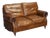 Halo Balmoral Heritage 2-Seater Sofa in Brown Leather from Timothy Oulton For Sale