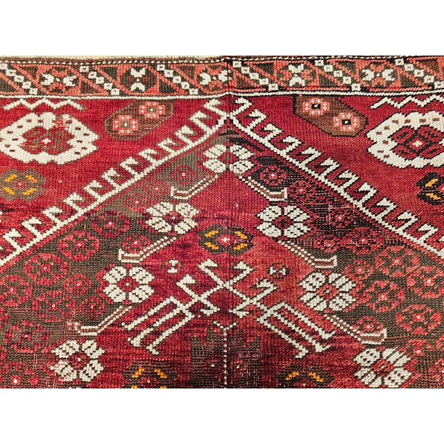 19th Century Turkish Bergama Village Rug, Handwoven Wool, Brick Red, 3' x 4' For Sale - Image 14 of 18
