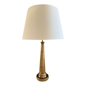 Vintage Firehose Nozzel Solid Brass Table Lamp on Custom Base