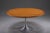 1970s Round Walnut Dining Table with Tulip Pedestal Base, 1960s For Sale - Image 5 of 13