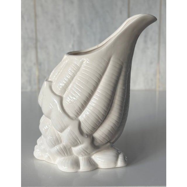Ceramic White Ceramic Sea Shell. Ase For Sale - Image 7 of 10