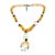 Metal Vintage Silver and Citrine Bead Necklace, 1990s For Sale - Image 7 of 9