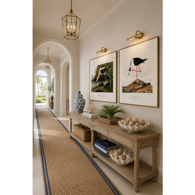 Paper The Audubon Avocet Collection, Museum Style Shorebird Diptych, 60" X 40" For Sale - Image 7 of 10