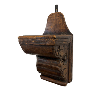Antique Carved French Wooden Wall Corbel Wall Bracket With Hidden Compartment