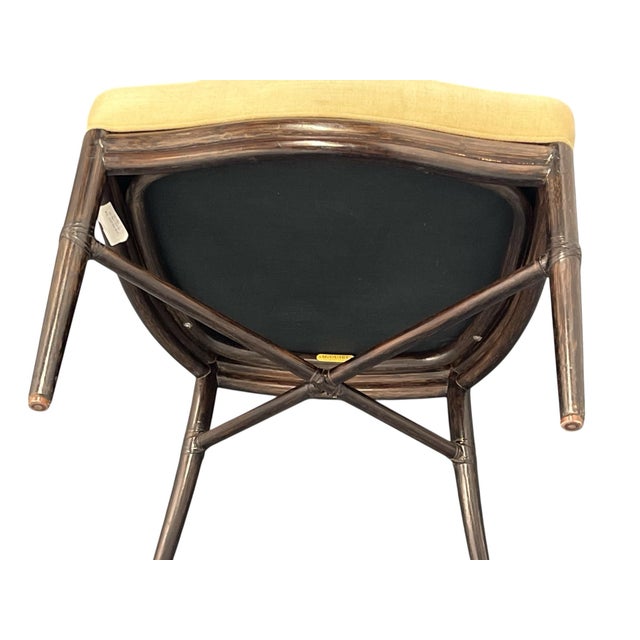 McGuire / Baker Script Side Chair, Rattan, Barbara Barry For Sale - Image 9 of 12