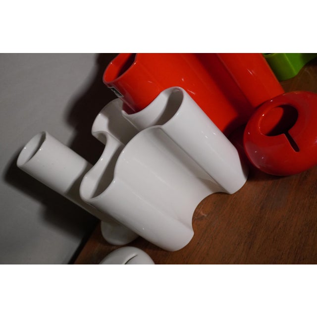 1970s Glazed Ceramic Vases by Angelo Spagnolo for Sicart, Italy, 1970s, Set of 9 For Sale - Image 5 of 18