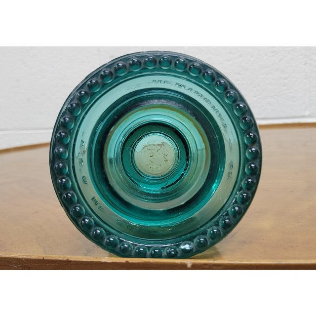 Traditional Vintage Hemingray Aqua or Teal Glass Insulator For Sale - Image 3 of 6