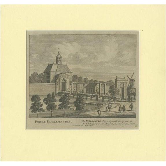 Schenk, Illustration of the Utrechtse Poort in the Netherlands, 1708, Print For Sale - Image 6 of 6