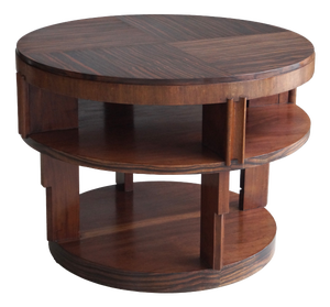 Dutch Amsterdam School Art Deco Table with Macassar Top, 1920s